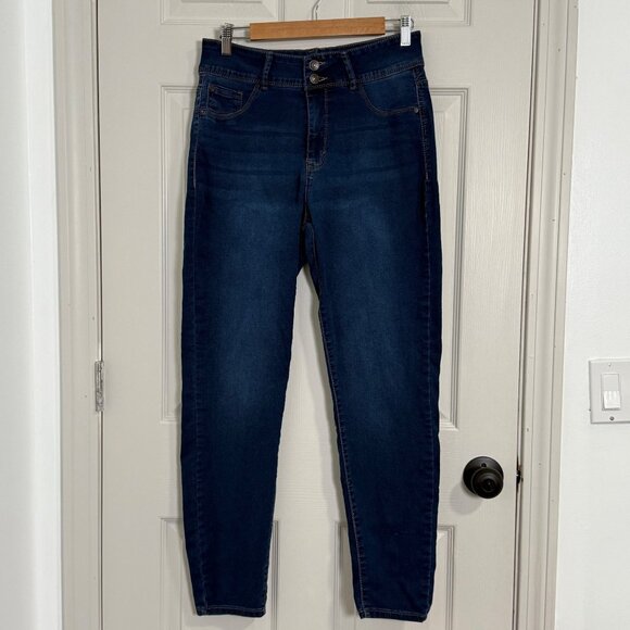 Curve Appeal Jeans Womens 12/31 Blue Creator High Rise Skinny Casual Stretch - Picture 1 of 15